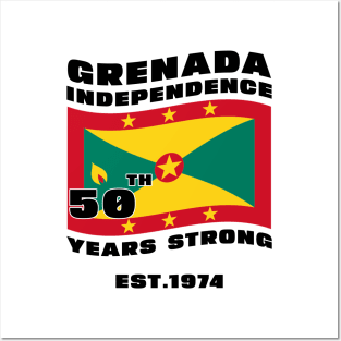 Grenada Independence Day Grenadian 50th celebration Grenada Posters and Art